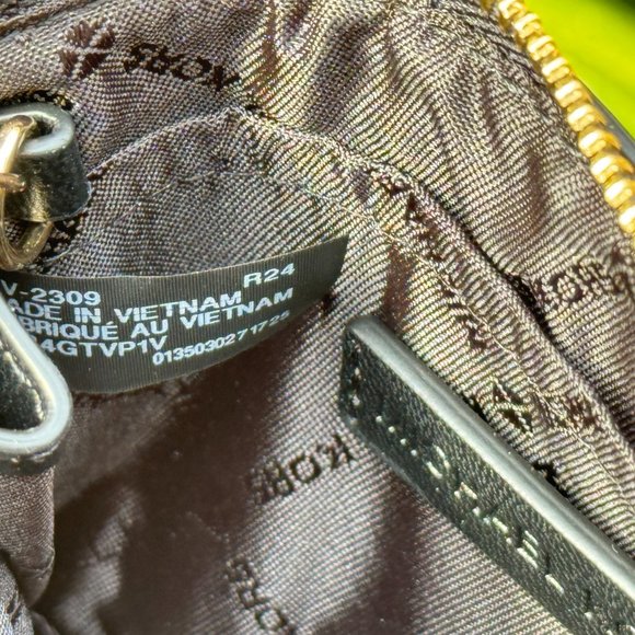 Michael Kors Jet Set Travel Small Top Zip Coin Pouch ID Key Holder Wallet Black - Picture 6 of 9